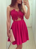 Romwe Sleeveless With Sheer Mesh Lace Pleated Dress