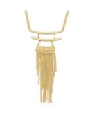 Romwe Long Chain Tassel Pendant Necklace