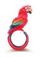 Romwe Red Parrot Shaped Exaggerated Ring
