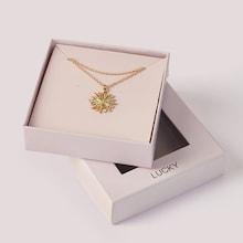 Romwe Mothers Day Gift Abstract Sun Shaped Necklace 1pc