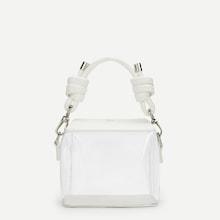 Romwe Clear Design Satchel Bag