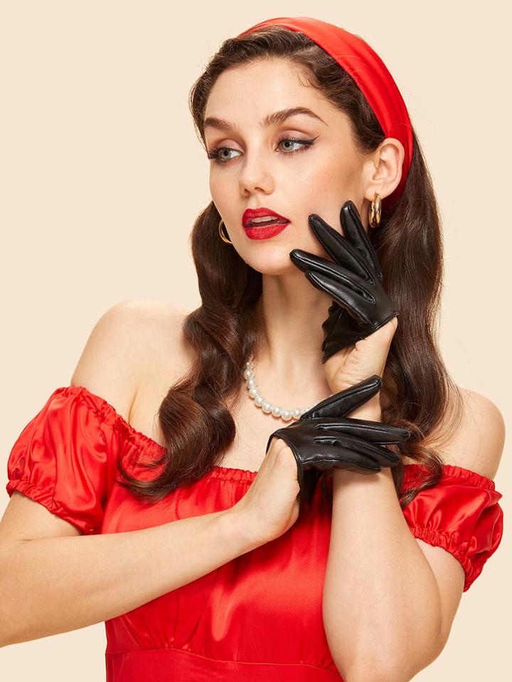 Romwe Half Palm Gloves