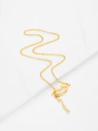Romwe Lip Pendant Chain Necklace