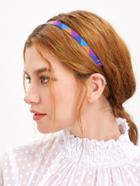 Romwe Handmade Color Block Geo Triangle Headband