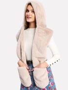 Romwe Faux Fur Scarf With Hat And Gloves