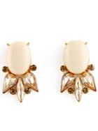 Romwe Gold Fashion Diamond Stud Earrings