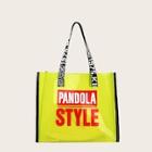 Romwe Letter Print Neon Lime Tote Bag
