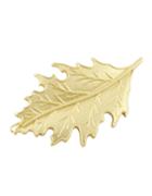 Romwe Gold Small Leaf Hair Pin