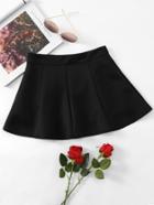 Romwe Box Pleat Skirt