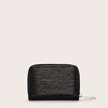 Romwe Zip Around Textured Card Bag
