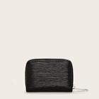 Romwe Zip Around Textured Card Bag