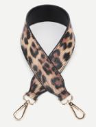 Romwe Short Pu Leopard Bag Strap