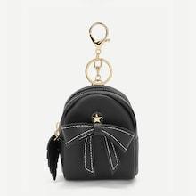 Romwe Bow & Metal Star Decor Purse