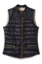 Romwe Black Asymmetric Zippered Vest