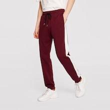 Romwe Guys Tape Side Drawstring Waist Sweatpants