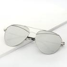 Romwe Mirror Lens Top Bar Sunglasses
