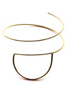 Romwe Gold Plated Simple Arm Cuff