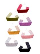 Romwe 7pcs Multicolor Velvet Wide Choker Necklace Set
