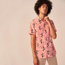 Romwe Guys Striped And Fruit Print Shirt