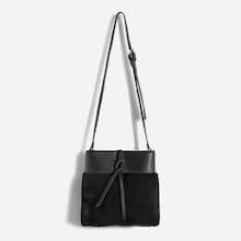 Romwe Knot Detail Fluffy Crossbody Bag