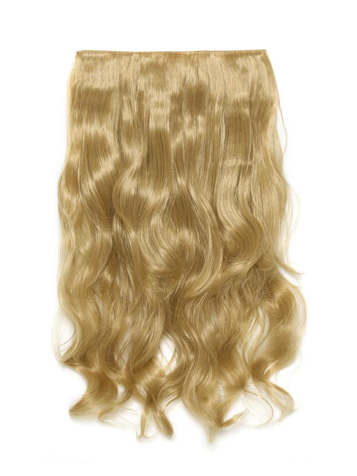 Romwe Golden Blonde Clip In Soft Wave Long Hair Extension