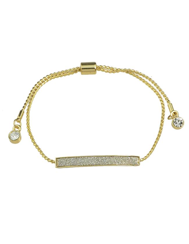 Romwe Gold Plated Adjustable Chain Bracelet