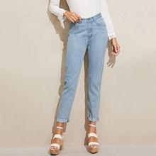 Romwe Bleach Wash 5-pocket Jeans