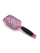 Romwe Zebra Print Hair Paddle Brush
