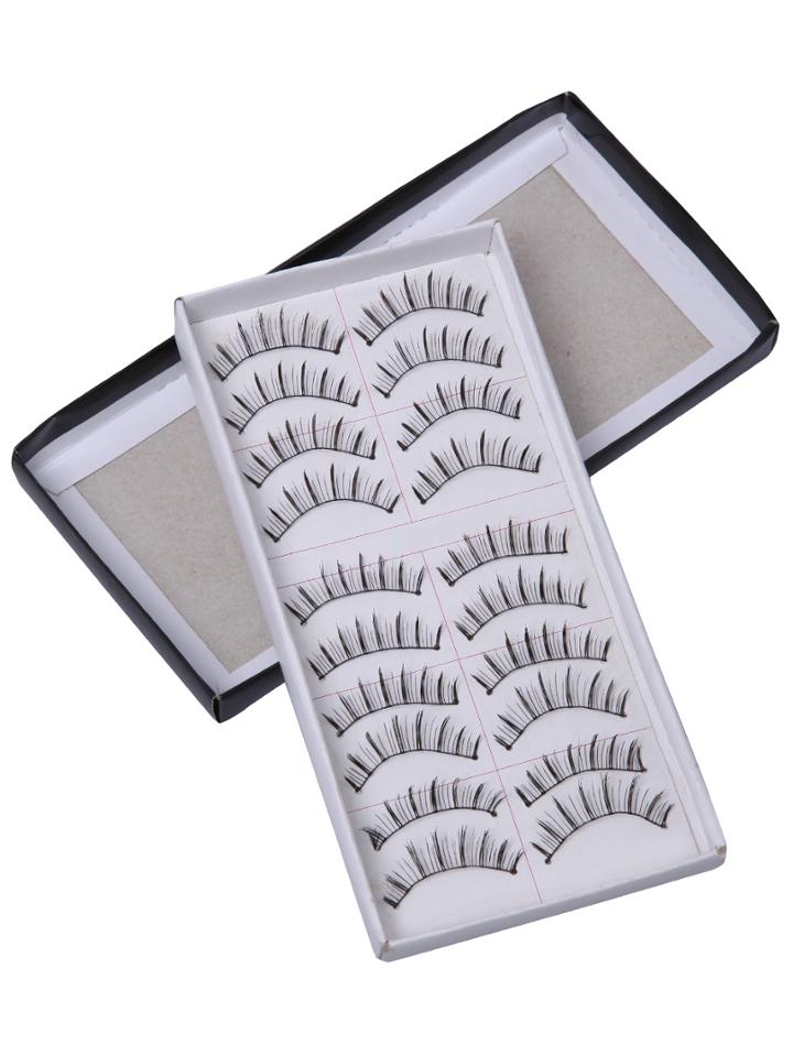 Romwe Black Thick False Eyelashes
