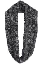 Romwe Classical Cable Knit Black Scarf