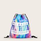 Romwe Tie Dye Backpack With Drawstring