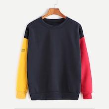 Romwe Plus Drop Shoulder Letter Print Sweatshirt