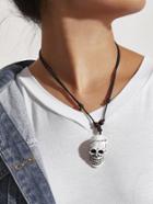Romwe Skeleton Design Pendant Necklace