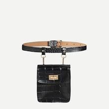Romwe Random Crocodile Pattern Bum Bag