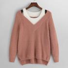 Romwe High Low Cold Shoulder Sweater