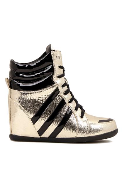 Romwe Striped Shoelace Casual Boots