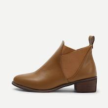 Romwe Block Heeled Chelsea Boots