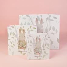 Romwe Rabbit Print Gift Storage Bag Set 3pcs