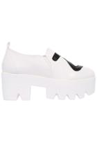 Romwe S Print White Platform Shoes