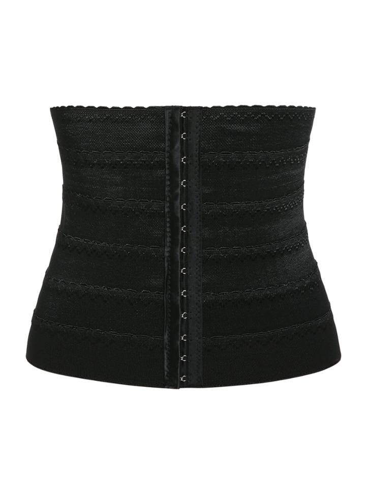 Romwe Hook Closure Stretch Corset