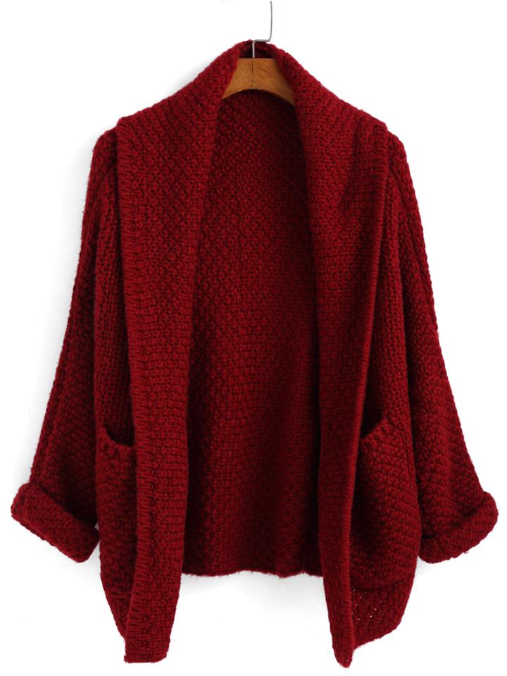 Romwe Lapel Pockets Loose Coat