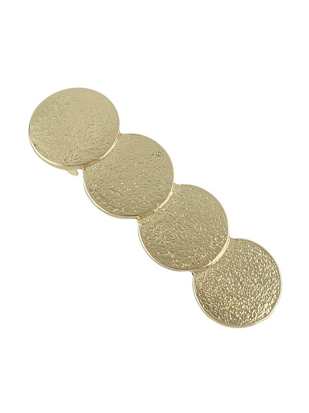 Romwe Gold Color Metal Hair Clips Accessories