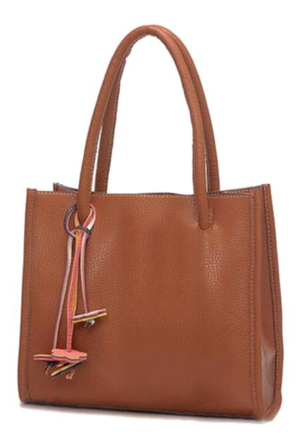 Romwe Double Straps Retro Bag
