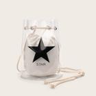 Romwe Star Print Bucket Bag With Inner Pouch