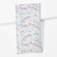 Romwe Unicorn Print Glasses Bag