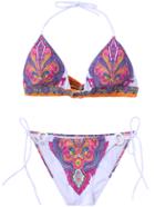 Romwe Multicolor Halter Tribal Print Bikini Set