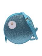 Romwe Blue Glitter Fish Bag