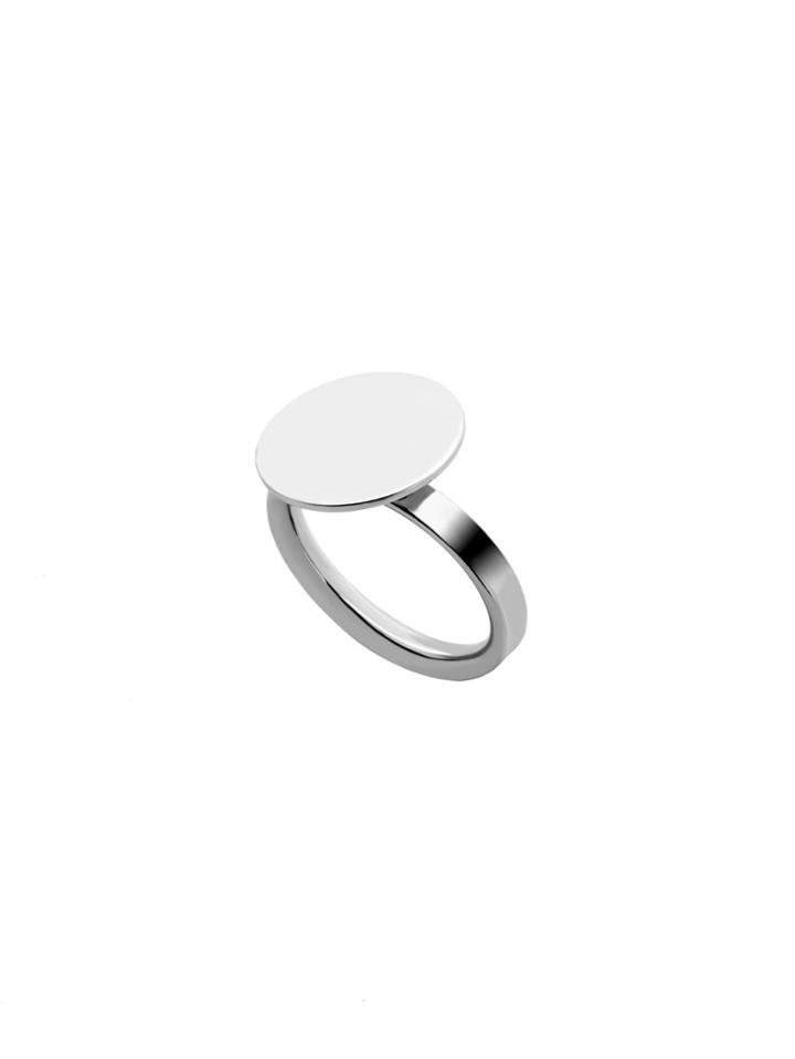 Romwe Silver Plated Coin Finger Ring