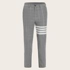 Romwe Guys Striped Print Plaid Pants