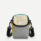 Romwe Slogan Embroidery Color-block Crossbody Bag